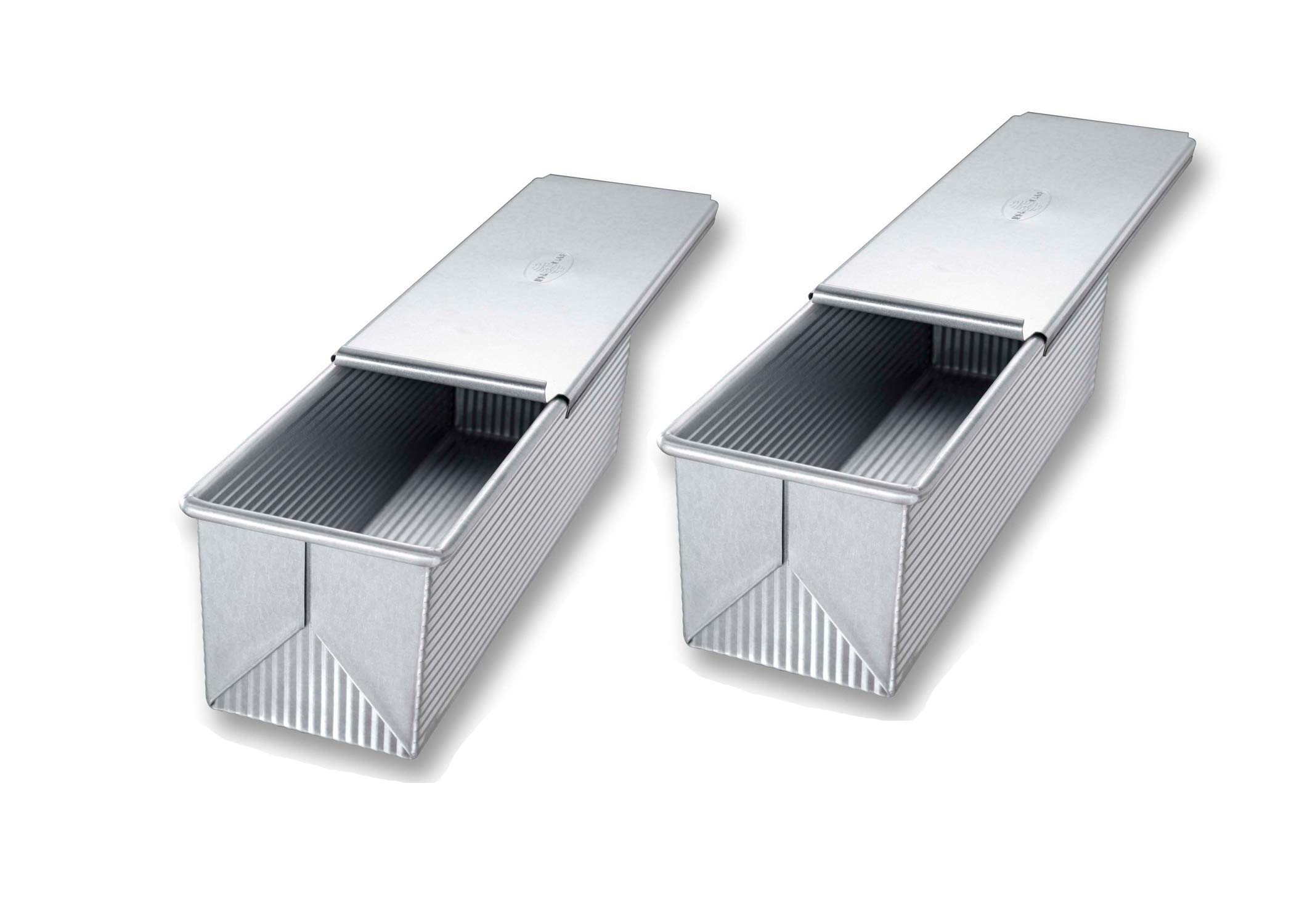 Amazon.com: USA Pan Pullman Loaf Pan with Cover, Large w Set of 2